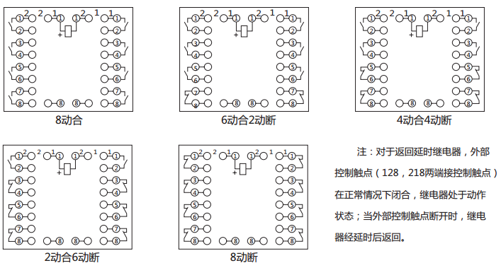 BZS-12延時(shí)中間繼電器內(nèi)部接線(xiàn)圖及外引接線(xiàn)圖 BZS-12延時(shí)中間繼電器內(nèi)部接線(xiàn)圖及外引接線(xiàn)圖