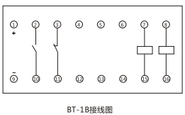 BT-1B/130同步檢查繼電器內(nèi)部接線及外引接線圖 BT-1B/130同步檢查繼電器內(nèi)部接線及外引接線圖