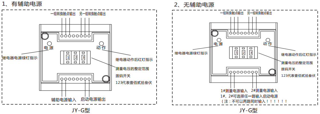 JY-G端子排靜態(tài)電壓繼電器使用方法 JY-G端子排靜態(tài)電壓繼電器使用方法