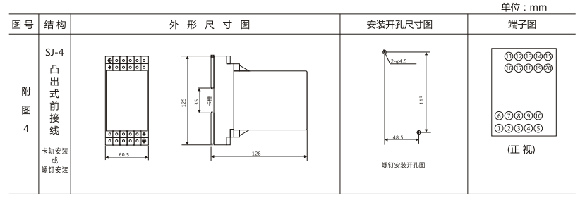 DZY(J)-417導(dǎo)軌式中間繼電器外形結(jié)構(gòu)及開(kāi)孔尺寸圖 DZY(J)-417導(dǎo)軌式中間繼電器外形結(jié)構(gòu)及開(kāi)孔尺寸圖